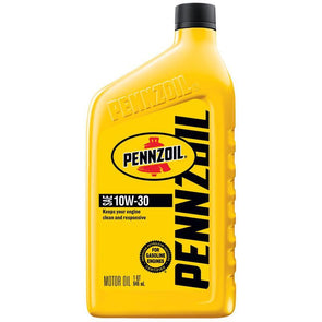 Pennzoil 10w30 Motor Oil - 6 / 1 quart case